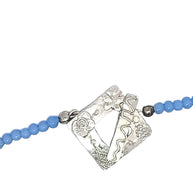 Blue Flower Choker Necklace