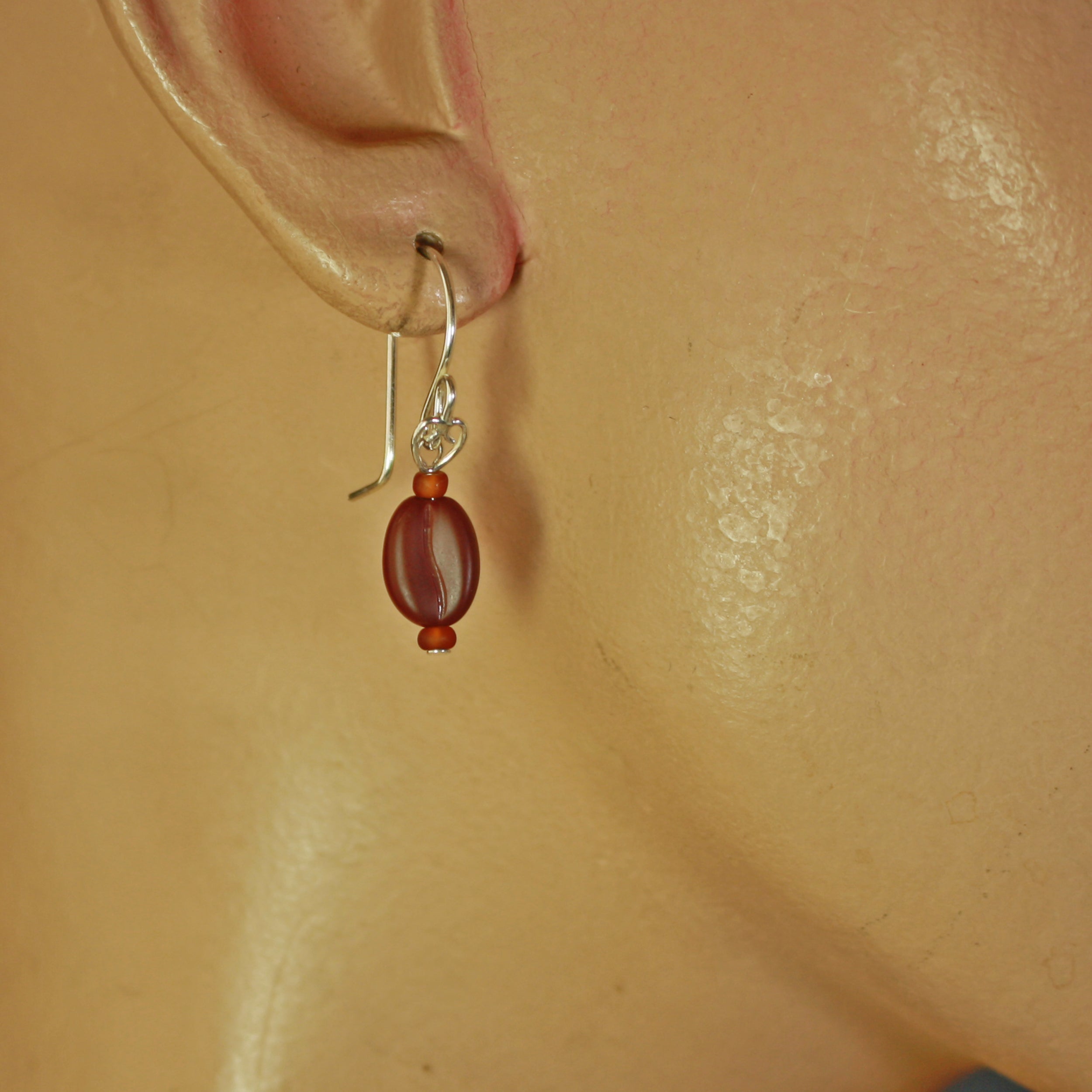 Koffee Kraze Brown Bean Earrings