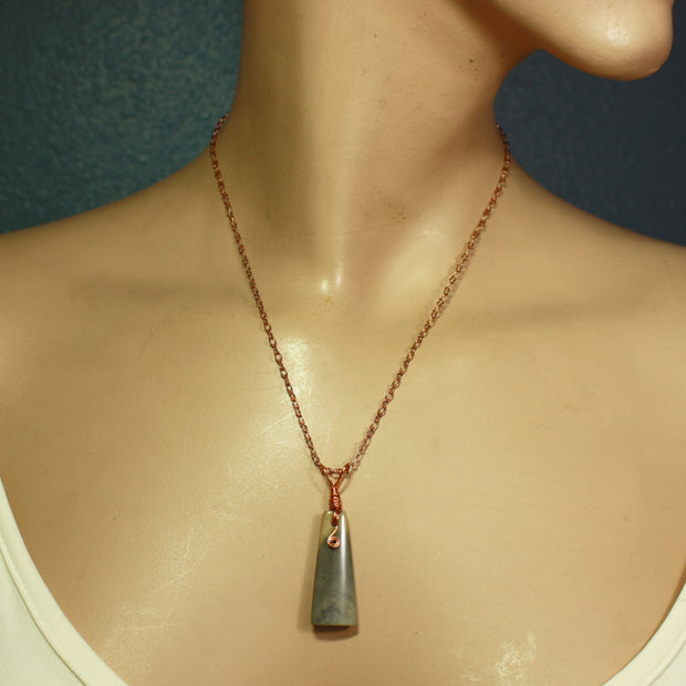 Red Creek Jasper Wedge Pendant