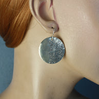 FS Domed Disc Lacy Earrings Short