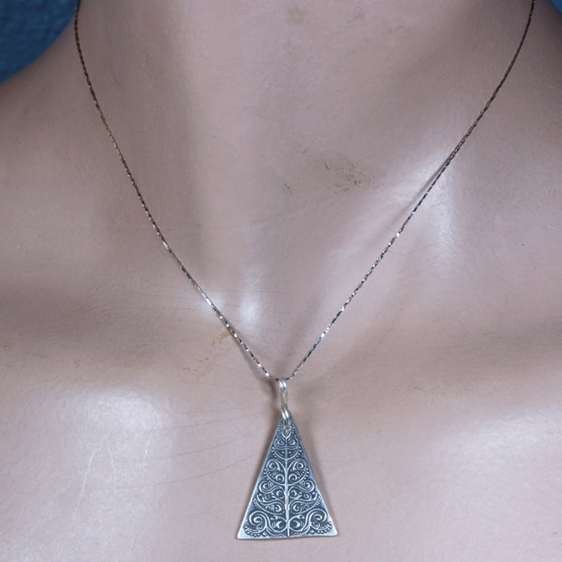 FS Tree Triangle Pendant