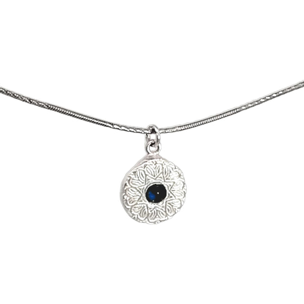 FS Blue Flower Pendant Small