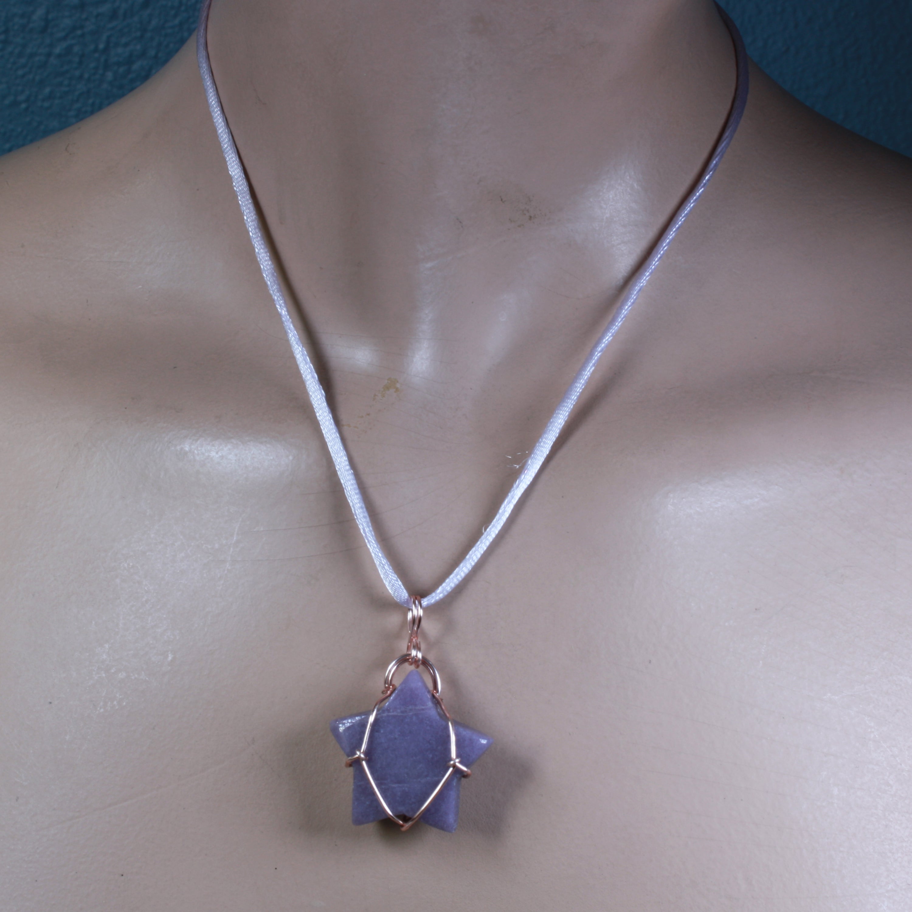 Lepidolite Star Wirework Pendant 1