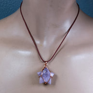 Lepidolite Star Wirework Pendant 2