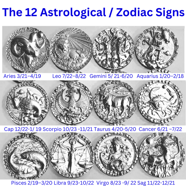 FS Zodiac 1-Sided Large Pendant (Made to order)